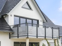 Alu-Liba-Balkon mit Querbretter
